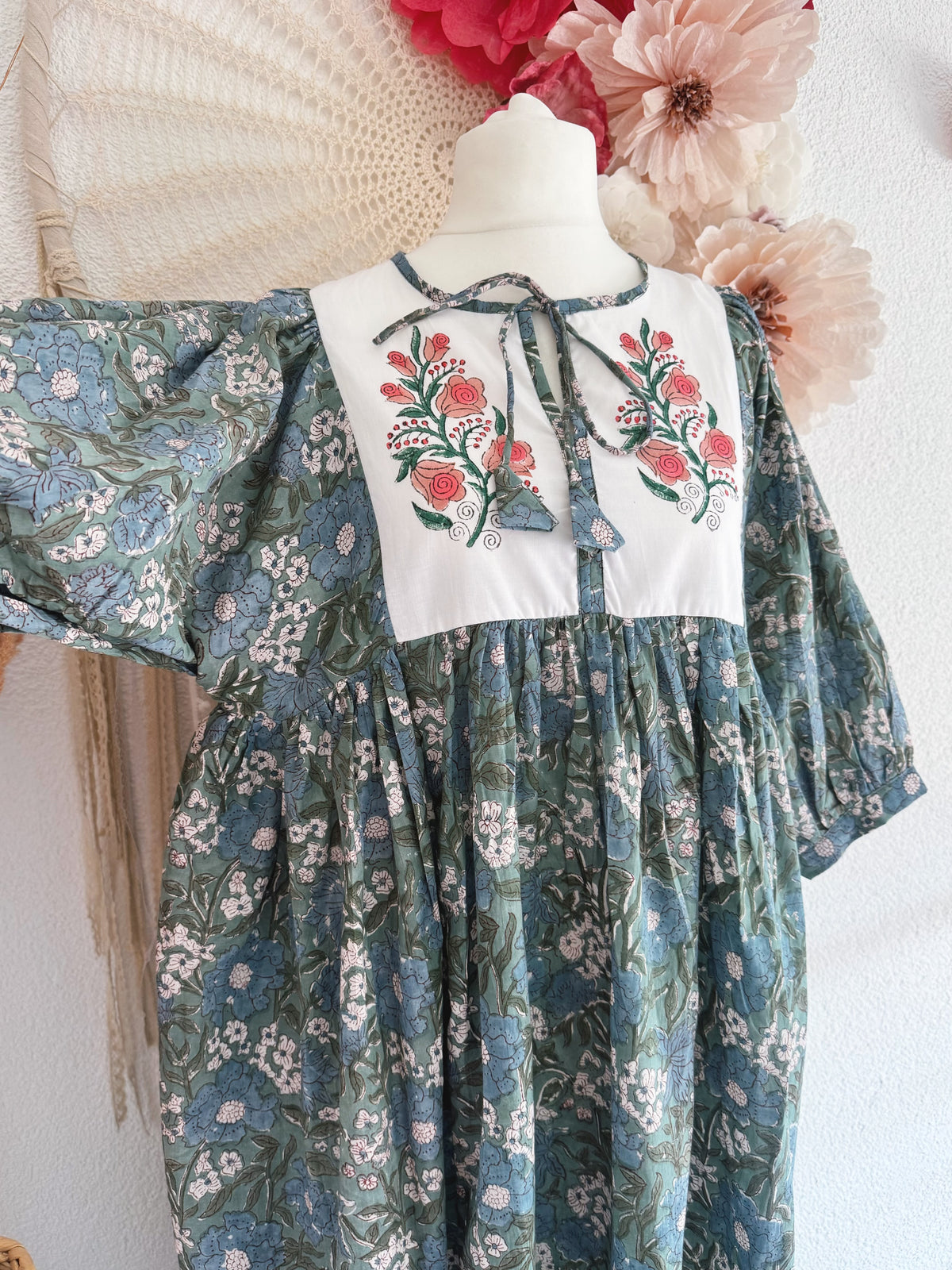 BOHO-TRAUM IM BLOCKPRINT-LOOK MODELL B - ONE SIZE -