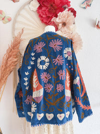 BOHOJACKE MIT STICKEREIEN - MODELL 17 - ONE SIZE -
