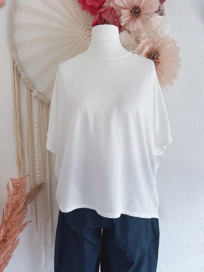 BASIC T-SHIRT IN WEIß - ONE SIZE -