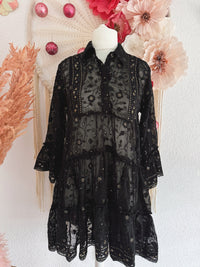 TUNIKA MIT GOLDENEN PAILLETTEN - ONE SIZE -