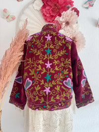 BOHOJACKE MIT STICKEREIEN - MODELL 1 - ONE SIZE -