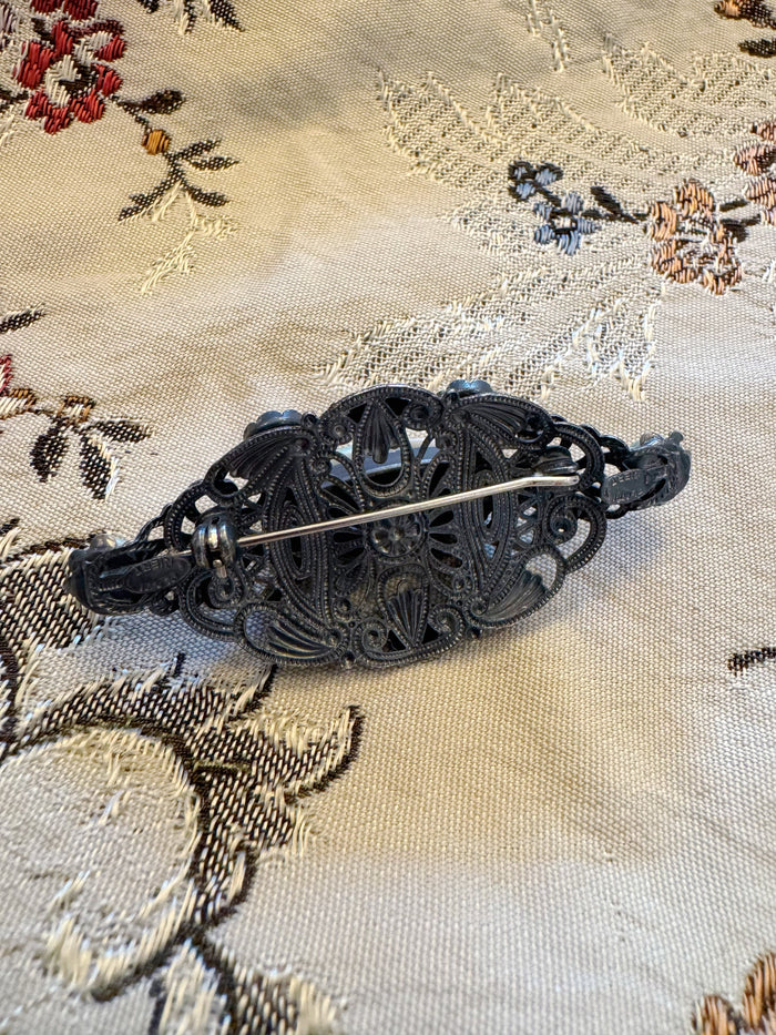 OPULENTE VINTAGE BROSCHE IM BOHEMIAN-STIL