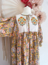 BOHO-TRAUM IM BLOCKPRINT-LOOK MODELL E - ONE SIZE -