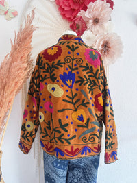 BOHOJACKE MIT STICKEREIEN - MODELL 10 - ONE SIZE -