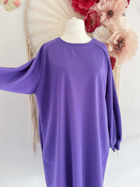 OVERSIZED SWEATERKLEID IN LILA - ONE SIZE