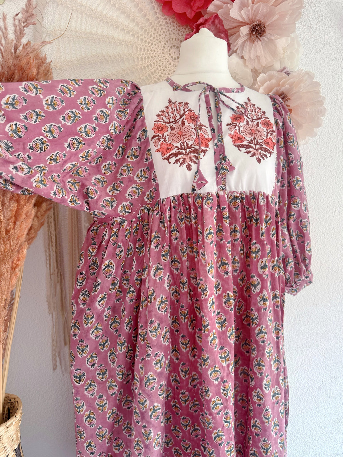 BOHO-TRAUM IM BLOCKPRINT-LOOK MODELL A - ONE SIZE -