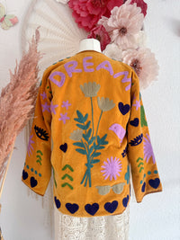 BOHOJACKE MIT STICKEREIEN - MODELL 5 - ONE SIZE -