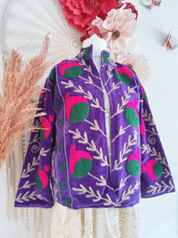 BOHOJACKE MIT STICKEREIEN - MODELL 14 - ONE SIZE -