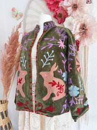 BOHOJACKE MIT STICKEREIEN - MODELL 16 - ONE SIZE -