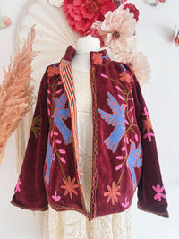 BOHOJACKE MIT STICKEREIEN - MODELL 7 - ONE SIZE -
