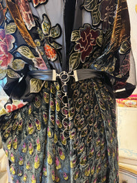 VINTAGE GÜRTEL MIT METALLSTÄBCHEN-OPTIK