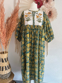 BOHO-TRAUM IM BLOCKPRINT-LOOK MODELL D - ONE SIZE -