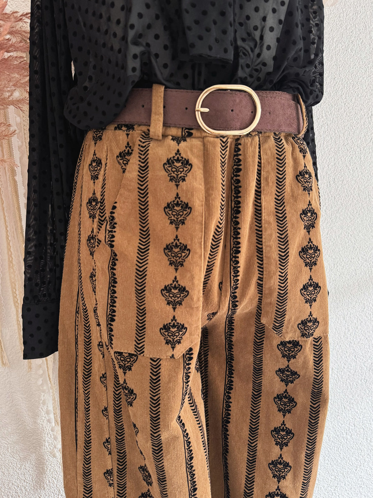 STATEMENT-CORDHOSE IM BOHOLOOK IN BRAUN - ONE SIZE -