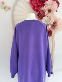 OVERSIZED SWEATERKLEID IN LILA - ONE SIZE