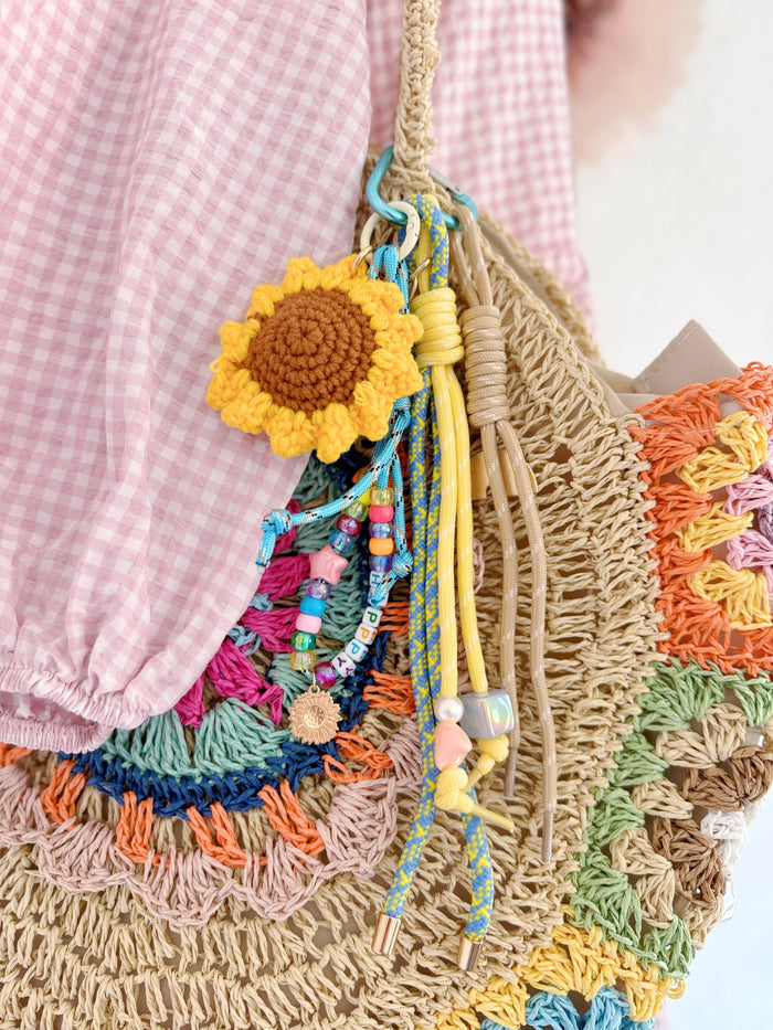 TASCHEN-/SCHLÜSSELANHÄNGER - SONNENBLUME -