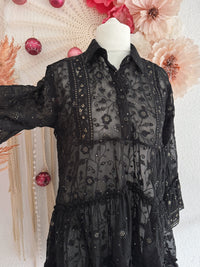 TUNIKA MIT GOLDENEN PAILLETTEN - ONE SIZE -