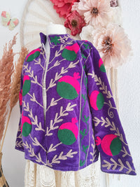 BOHOJACKE MIT STICKEREIEN - MODELL 14 - ONE SIZE -