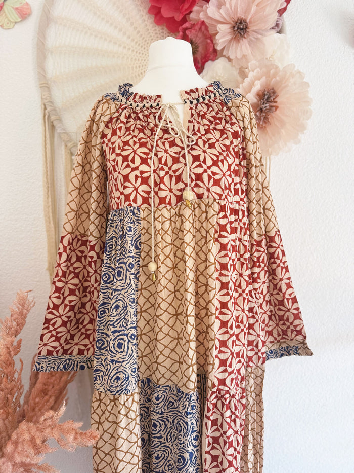MAXIKLEID IM ETHNOSTIL - ONE SIZE -