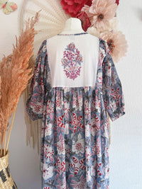 BOHO-TRAUM IM BLOCKPRINT-LOOK MODELL F - ONE SIZE -