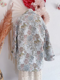 ROMANTISCHER GOBELIN BLAZER MIT BLUMENMUSTER - ONE SIZE -