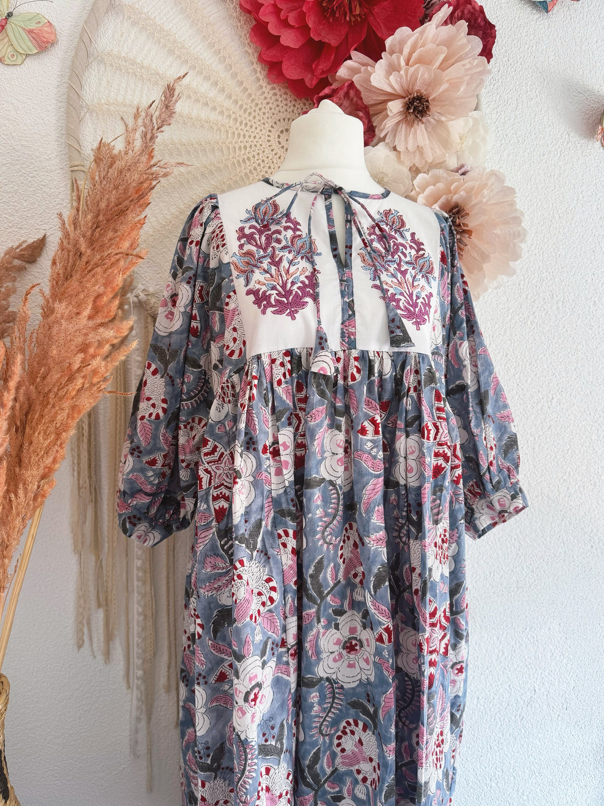 BOHO-TRAUM IM BLOCKPRINT-LOOK MODELL F - ONE SIZE -