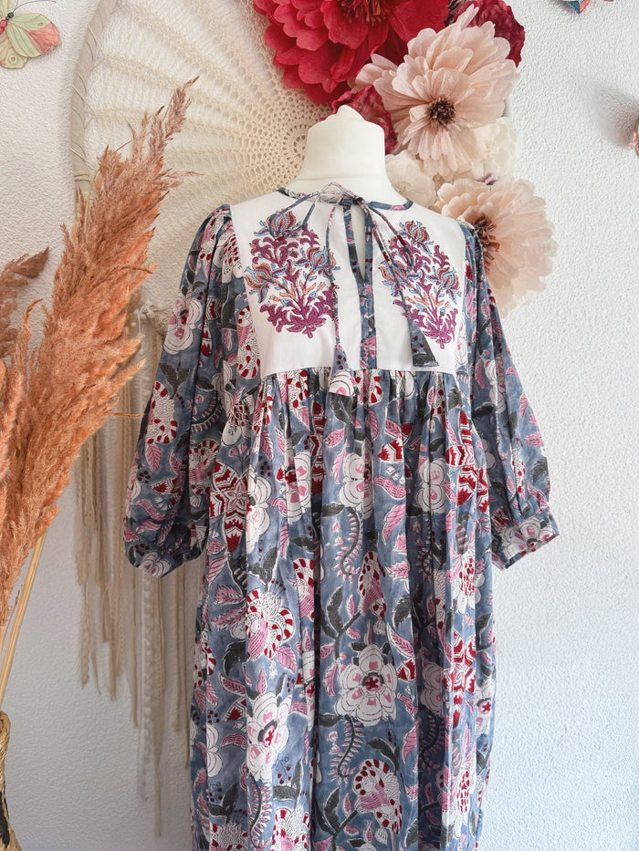 BOHO-TRAUM IM BLOCKPRINT-LOOK MODELL F - ONE SIZE -