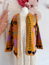 BOHOJACKE MIT STICKEREIEN - MODELL 5 - ONE SIZE -