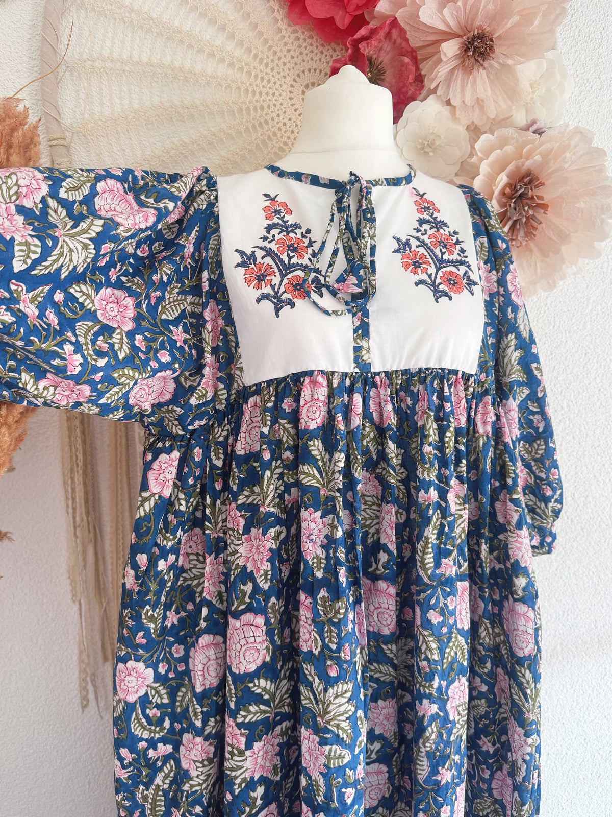 BOHO-TRAUM IM BLOCKPRINT-LOOK MODELL C - ONE SIZE -