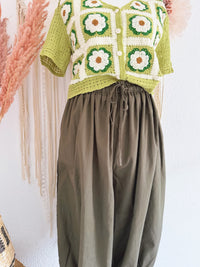 BLOOMER PANTS IN KHAKI - ONE SIZE -