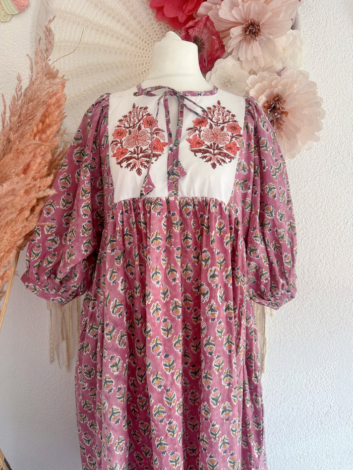 BOHO-TRAUM IM BLOCKPRINT-LOOK MODELL A - ONE SIZE -
