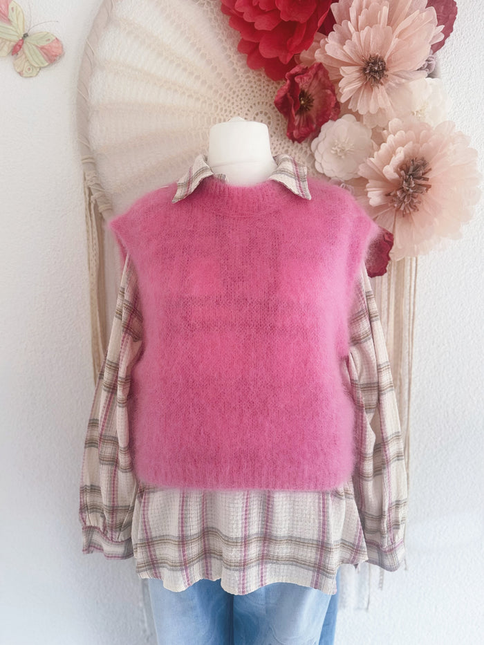 KUSCHELIGER PULLUNDER IN BUBBLE GUM PINK - ONE SIZE -