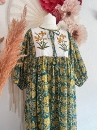 BOHO-TRAUM IM BLOCKPRINT-LOOK MODELL D - ONE SIZE -