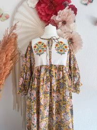 BOHO-TRAUM IM BLOCKPRINT-LOOK MODELL E - ONE SIZE -