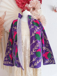 BOHOJACKE MIT STICKEREIEN - MODELL 14 - ONE SIZE -