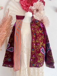 BOHOJACKE MIT STICKEREIEN - MODELL 1 - ONE SIZE -