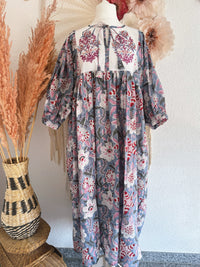 BOHO-TRAUM IM BLOCKPRINT-LOOK MODELL F - ONE SIZE -