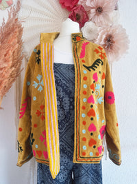 BOHOJACKE MIT STICKEREIEN - MODELL 9 - ONE SIZE -