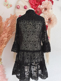 TUNIKA MIT GOLDENEN PAILLETTEN - ONE SIZE -