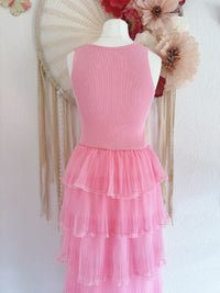 ROMANTISCHES TÜLLKLEID IN ROSA - ONE SIZE -