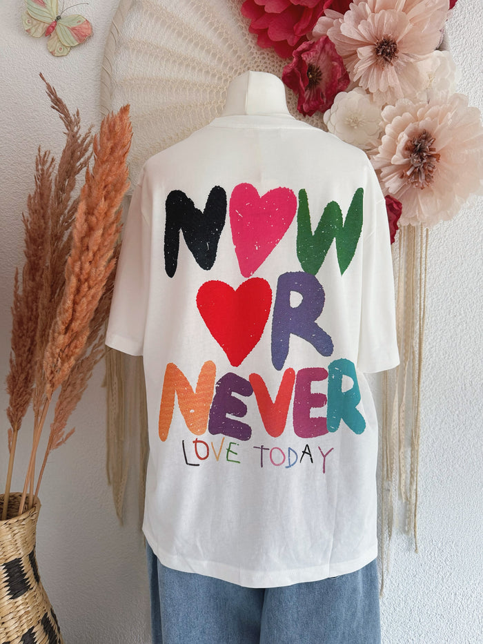 T-SHIRT HERZCHEN & STATEMENT - ONE SIZE -