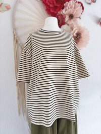 OVERSIZED STREIFENSHIRT - ONE SIZE -