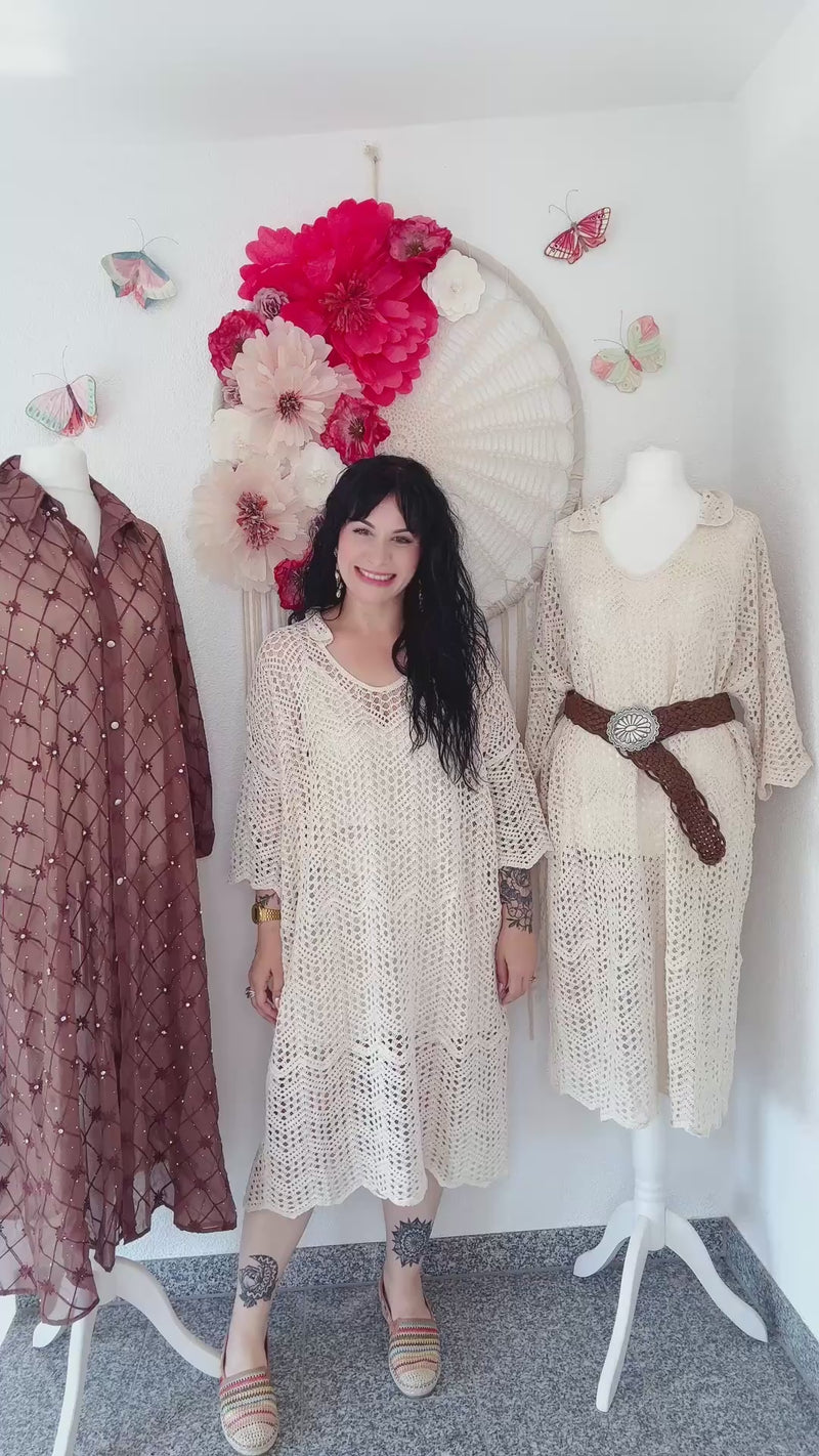OVERSIZED CROCHETKLEID - ONE SIZE -